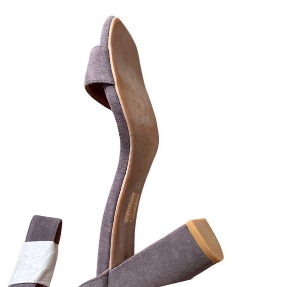 Jeffrey Campbell Heel Holvey Women's 9.5 Sandals Gray Block Ankle Strap Open Toe - Picture 11 of 12